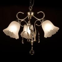 イスタンブール製3灯シャンデリア　LED仕様　クロームメッキ