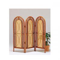 高級ラタン3連スクリ-ン　カラマス　ロータイプ　ラタン・籐家具