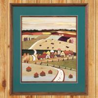 寄せ木絵シリーズ　実りの秋　 【送料無料】