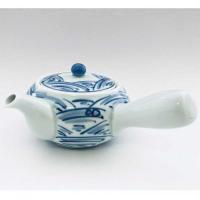 長崎紋丸急須 有田焼　青花