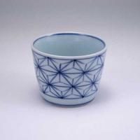 麻の葉そば猪口(小)　青花　有田焼