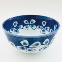 花つなぎ玉渕4.5寸丼　青花　有田焼