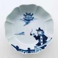 クラシックシリーズ 便り異人八方割小鉢 　青花　有田焼