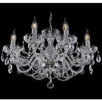 8灯ボヘミアンクリスタルシャンデリア　チェコ製　スワロフスキースペクトラ