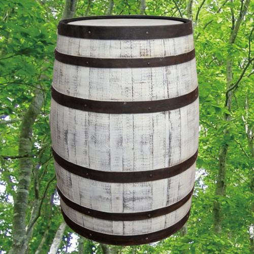 バレルディスプレー樽　アンティークホワイト　天板フラット加工品　ウイスキー樽物語