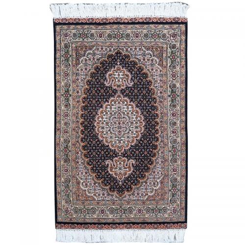 ペルシャ絨毯　タブリーズ産50R　約93×62cm　M274693　手織り絨毯