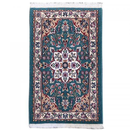 ペルシャ絨毯　ナイン産　約79×49cm　M279832　手織り絨毯