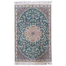 ペルシャ絨毯　ナイン産　約136×88cm　M264542　手織り絨毯