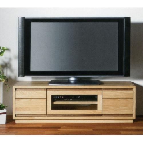 ウォールナット天然木仕様のテレビボード110幅