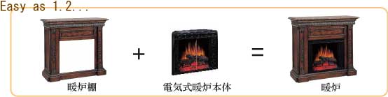 暖炉の組立方法-1