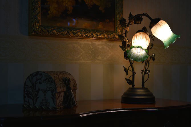 ランプ点灯時の写真