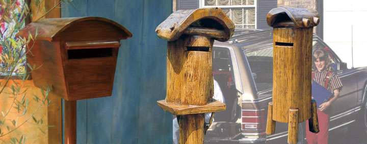 郵便ポスト木製