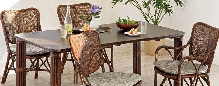 籐ダイニングセット