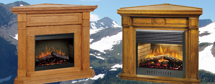 電気暖炉コーナータイプ