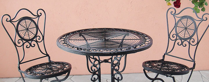 スチールアイアン製ガーデン家具