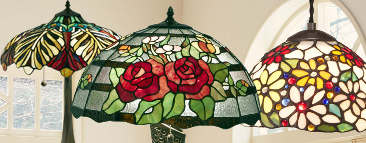 ステンドグラスランプ