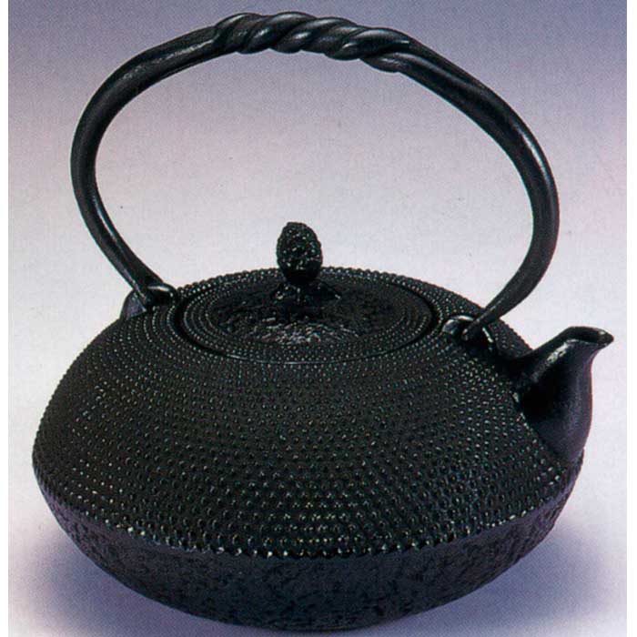 南部鉄瓶　平丸　アラレ　【送料無料】