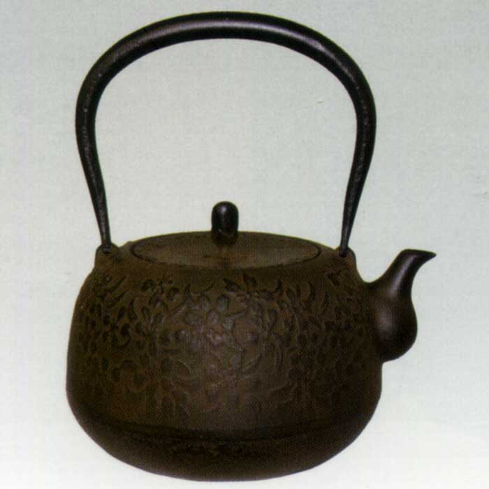 南部鉄瓶　春桜