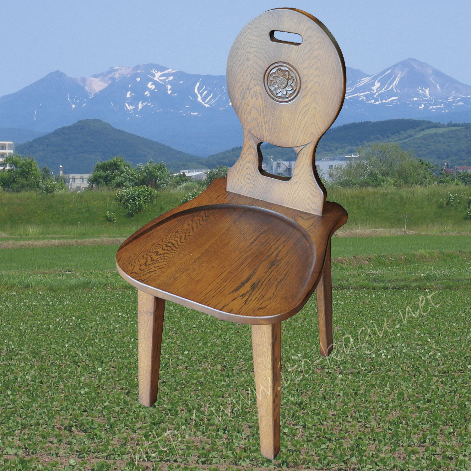 カンザスチェアD　北海道匠の家具　カンザス