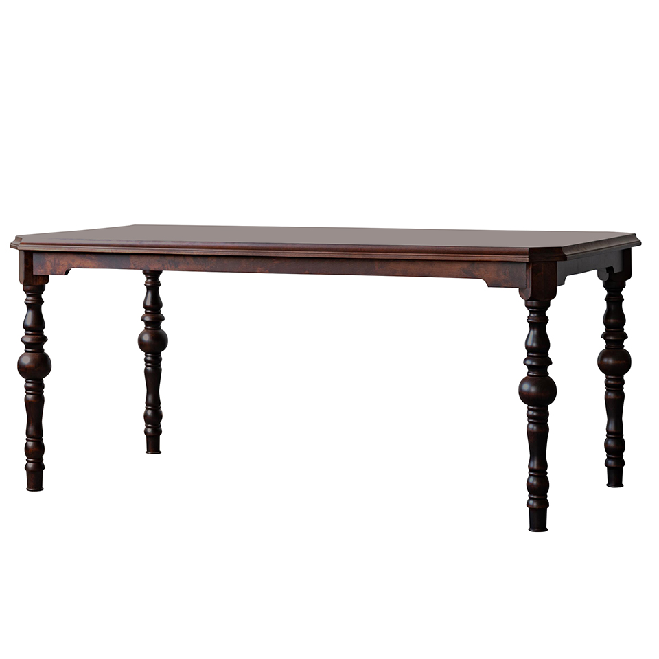 北海道のカバ材を使った165cm幅ダイニングテーブル　北海シリーズ