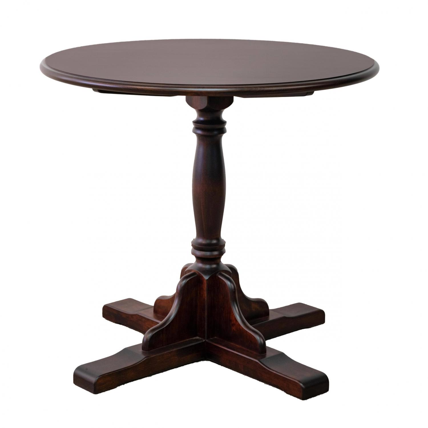 カバ材使用の75cm幅丸テーブル　北海シリーズ