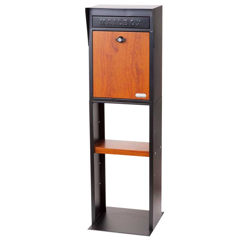 人気のガルバリウム鋼板の郵便ポスト-ブラック