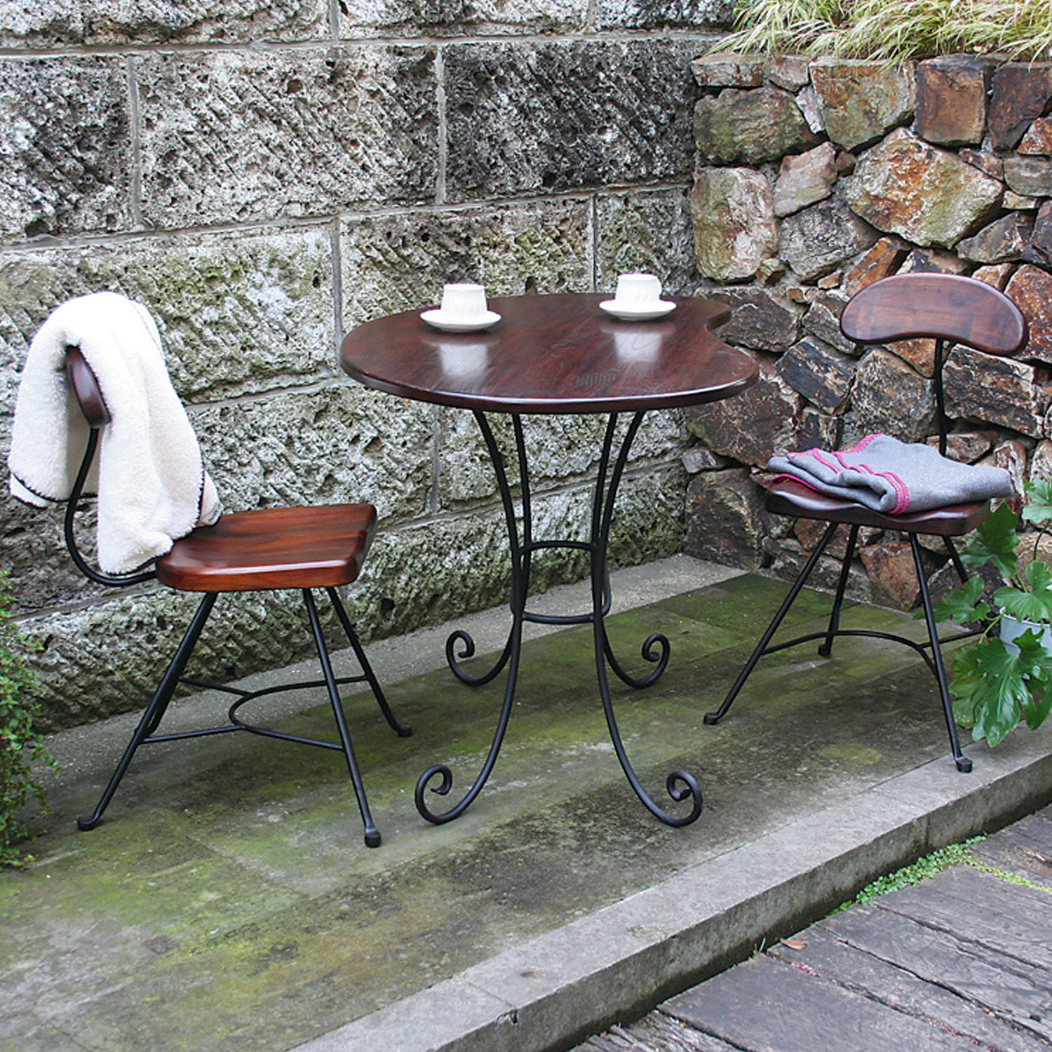 ビーンズチェア&マンゴーテーブル3点セット　JB-3420334211