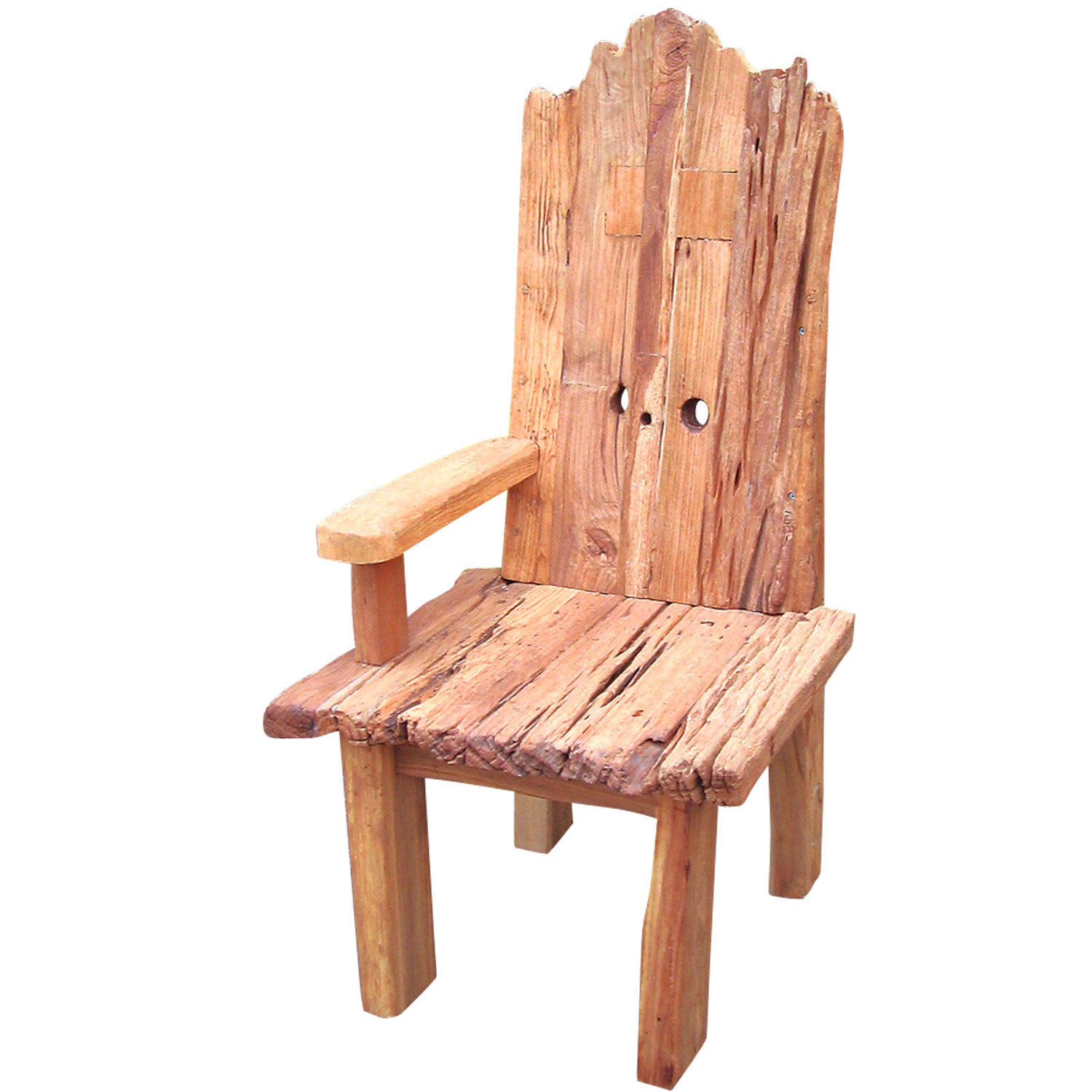 天然の古木無垢で作られた流木チェア　ガーデン家具　【送料無料】