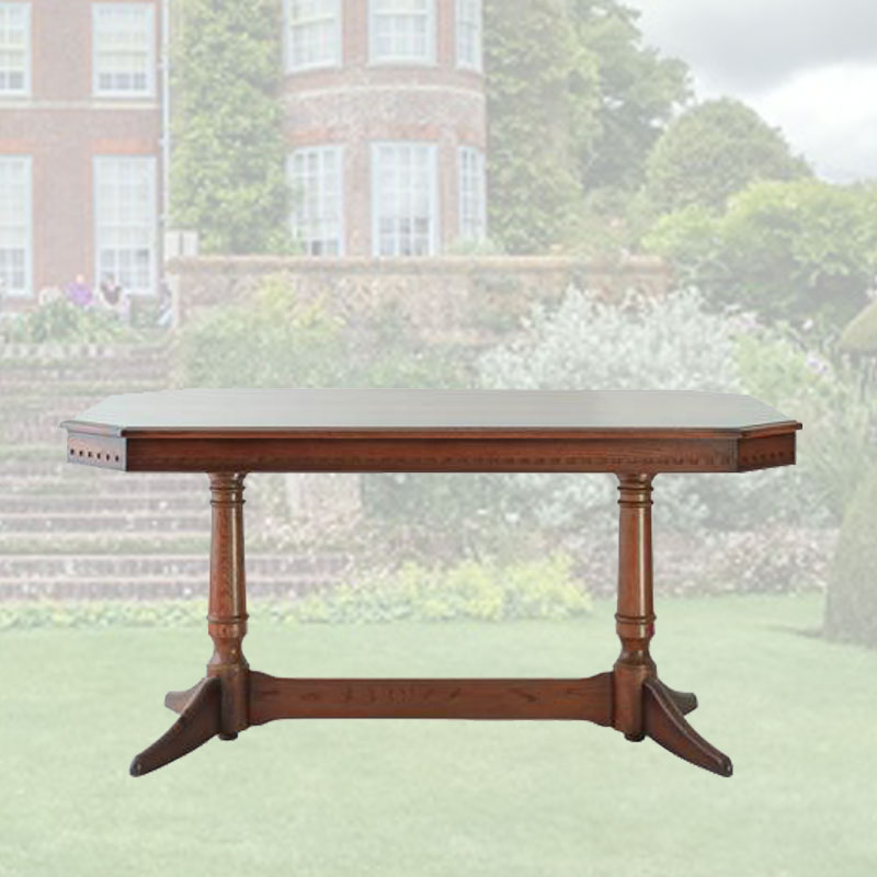 150cm幅クラシック調ダイニングテーブル　ブルックスDX