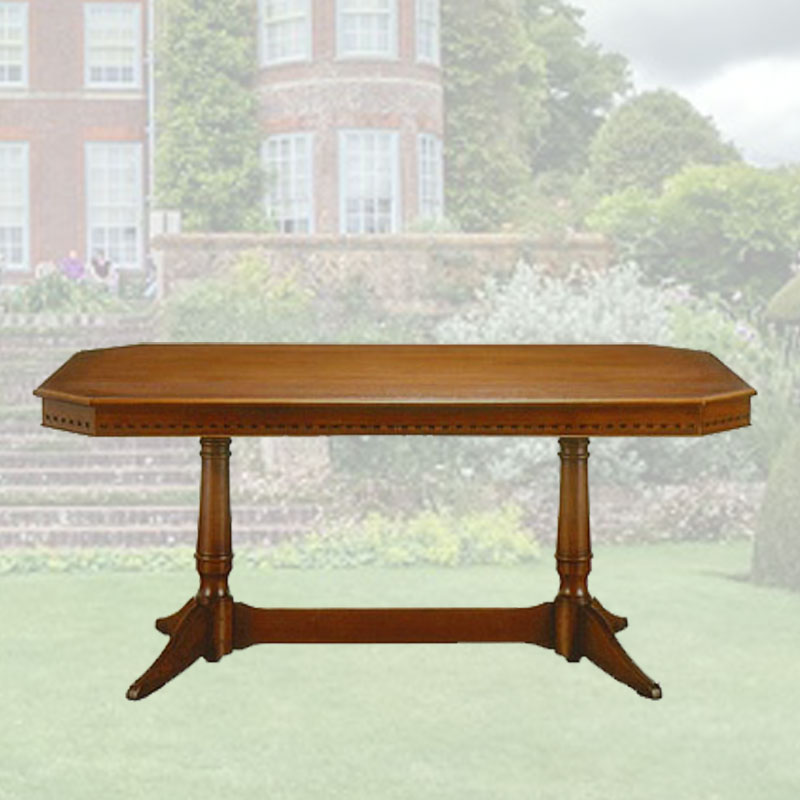 165cm幅クラシック調ダイニングテーブル　ブルックスDX