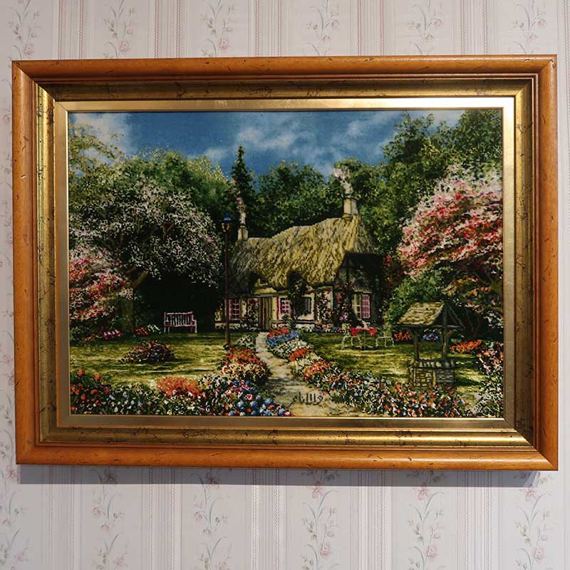 ペルシャ絨毯絵画　ピクチャー　約W65×D6×H50cm(額含む) ビレッジ