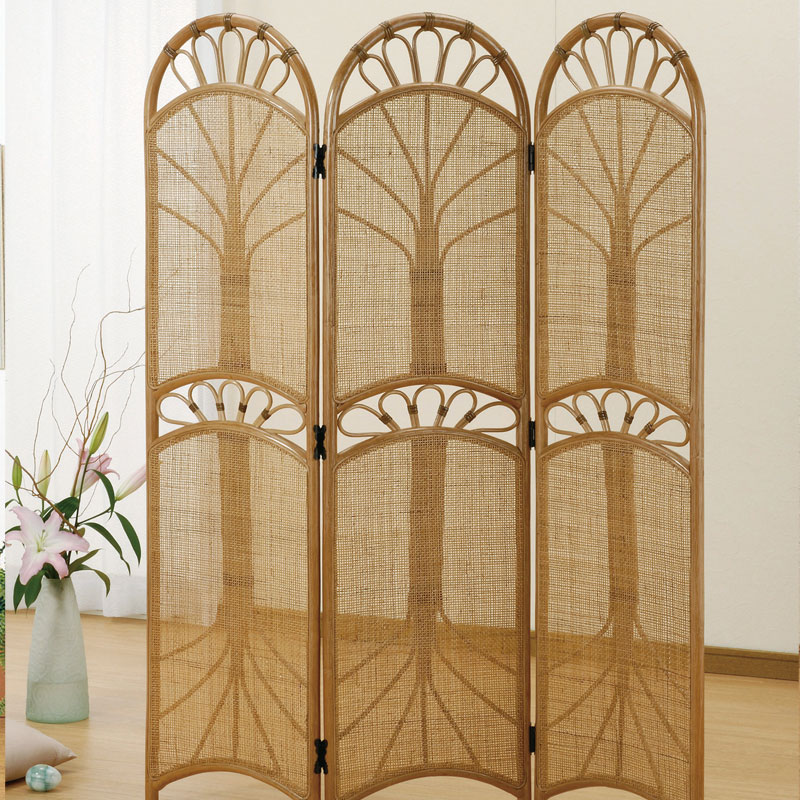 スクリ-ン3連　IMEDS-B423　ラタン・籐家具