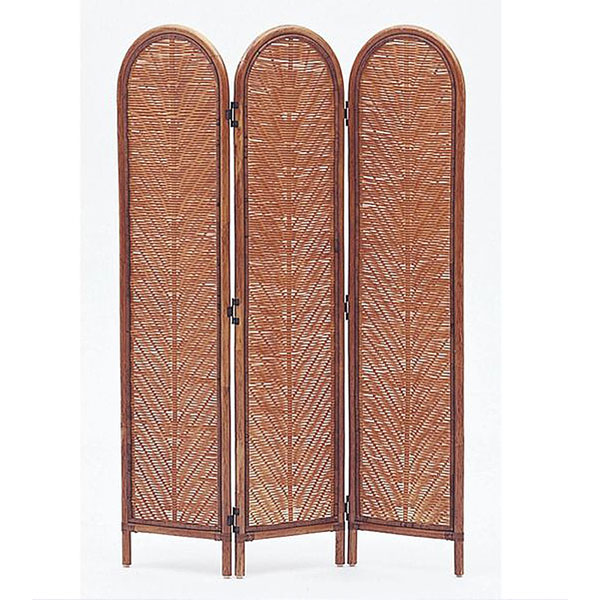 高級ラタン3連スクリ-ン　アレカ　ラタン・籐家具