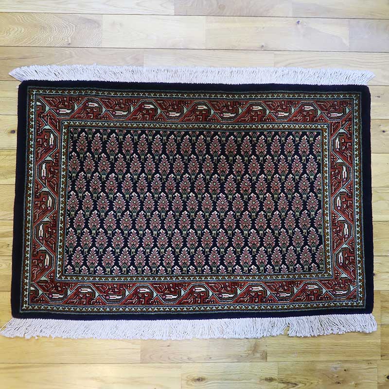 ペルシャ絨毯　タブリーズ産　約96×62cm　M-PS8298　手織り絨毯