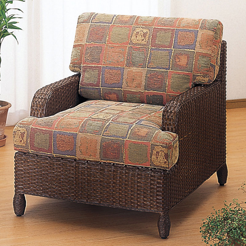 ソファー(一人掛け)　IMEDS-Y111B　ラタン・籐家具