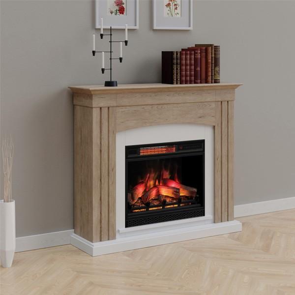 電気式暖炉3Dパワーヒート　アルカディア　オーク/送料無料