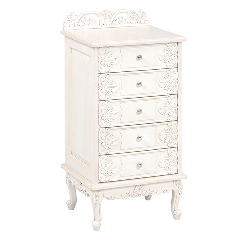 ヴィオレッタシリーズ　チェスト(アンティークホワイト)　【送料無料】