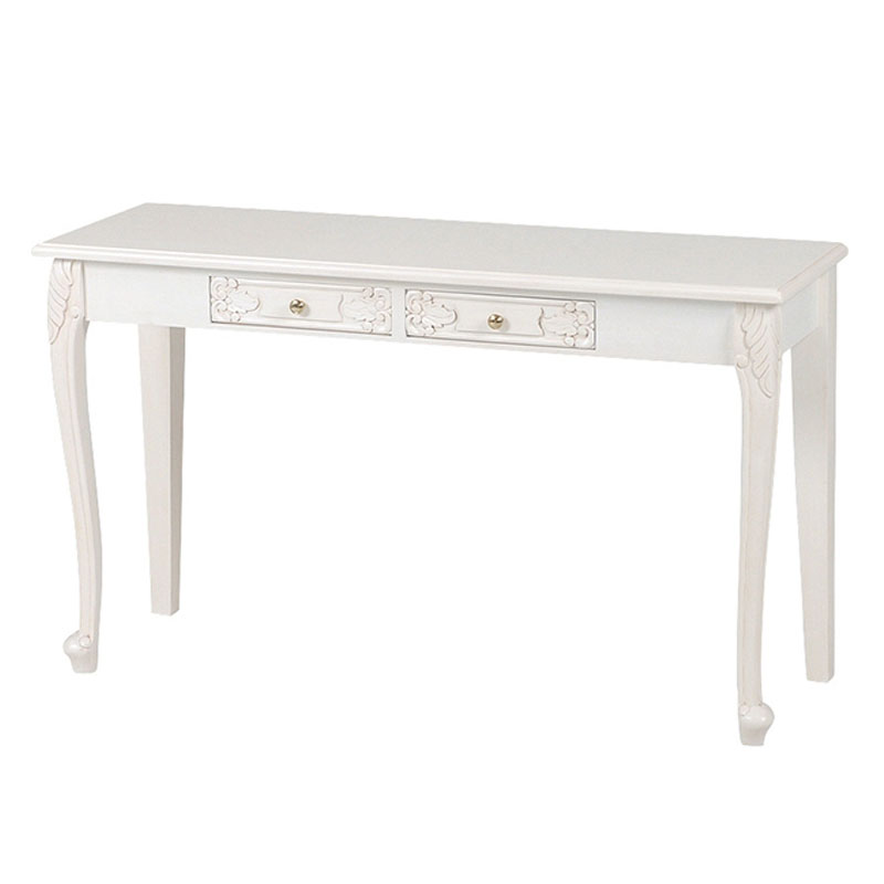 ヴィオレッタシリーズ　コンソールテーブル(アンティークホワイト)