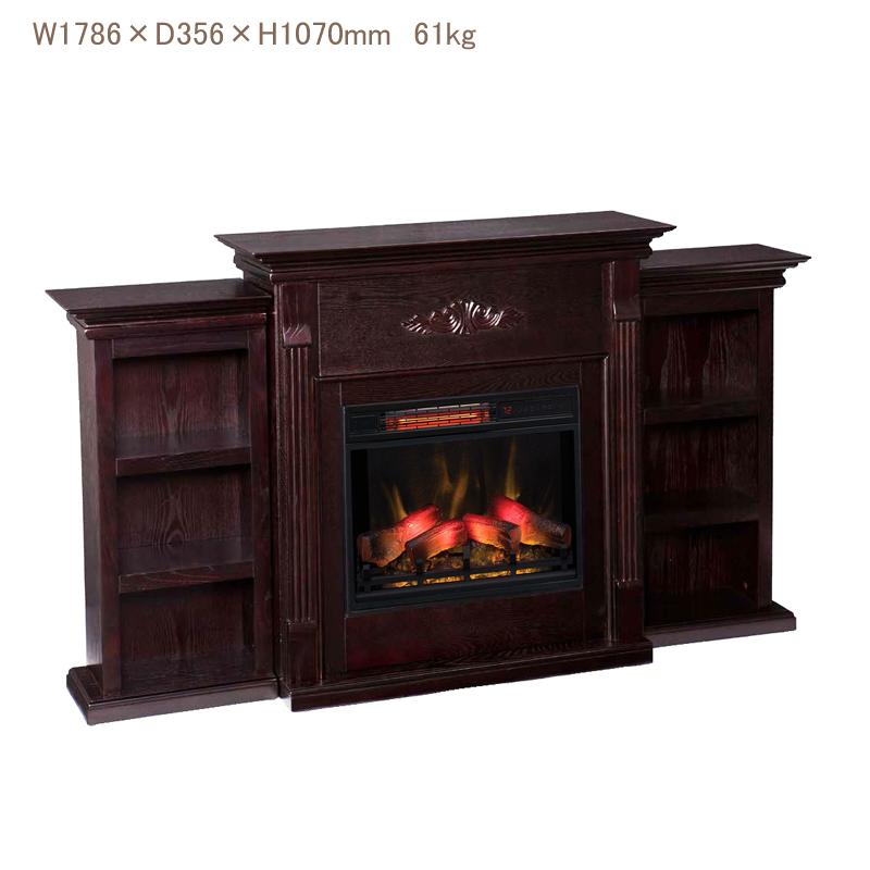 電気式暖炉3Dパワーヒーター テニソン　エスプレッソ/開梱組立設置サービスパック/送料無料