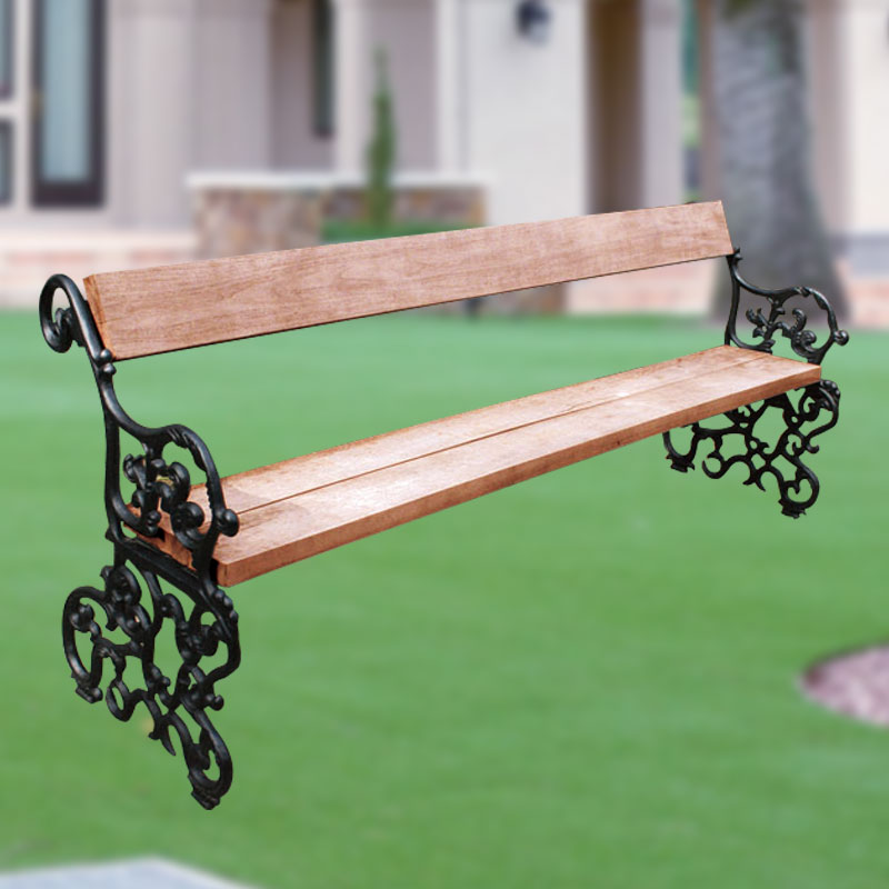 ヨーロピアンデザインのパブリック鋳鉄ベンチ