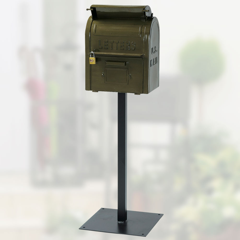 クラシックグリーンの郵便ポスト　アメリカンヴィンテージ【送料無料】