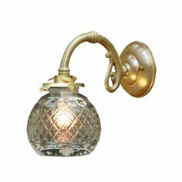 丸型のカットされたシェードが魅力的なウォールランプ(屋内用)　【送料無料】