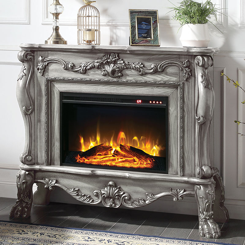 26インチ電気暖炉ドレスデン　ビンテージボーンホワイト/送料無料/ロイドグランデ