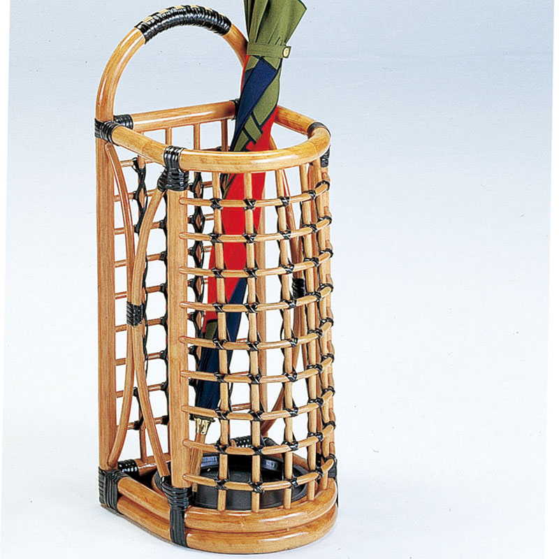 持ち運び楽々の籐の傘立#223　ラタン・籐家具