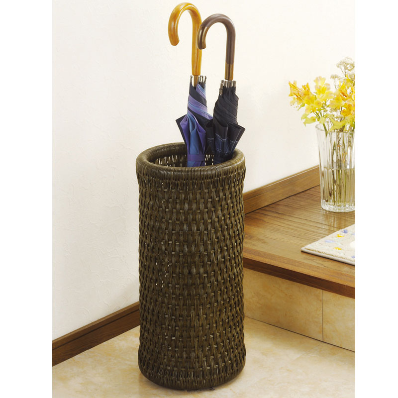 おしゃれでスリムなラタン傘立#237　ラタン・籐家具
