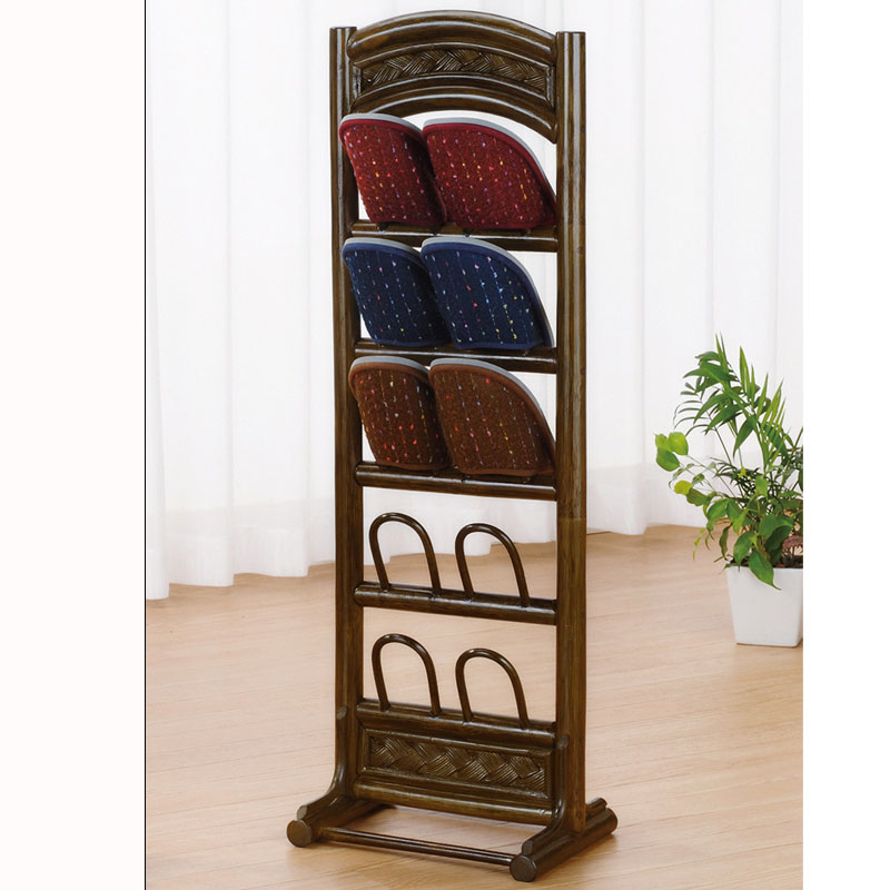 玄関を軽やかに5足差しのラタンスリッパラックラタン・籐家具