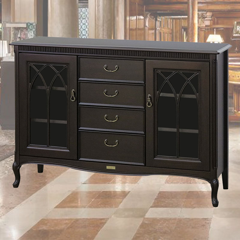 猫脚の120cm幅サイドボード　ケントハウス　逆輸入家具