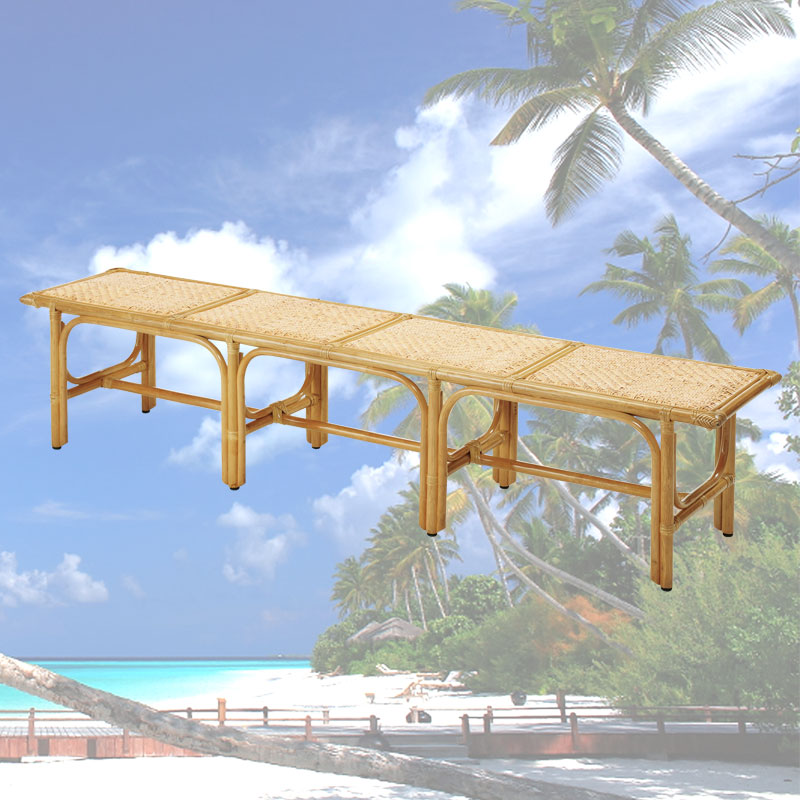 籐ベンチ　#880　ラタン・籐家具