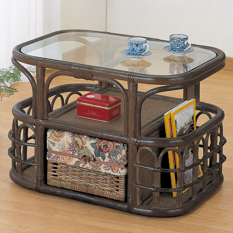 ソファーテーブル　#34B　ラタン・籐家具
