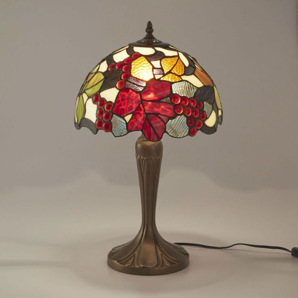 ステンドグラステーブルスタンド　ブドウ　【送料無料】